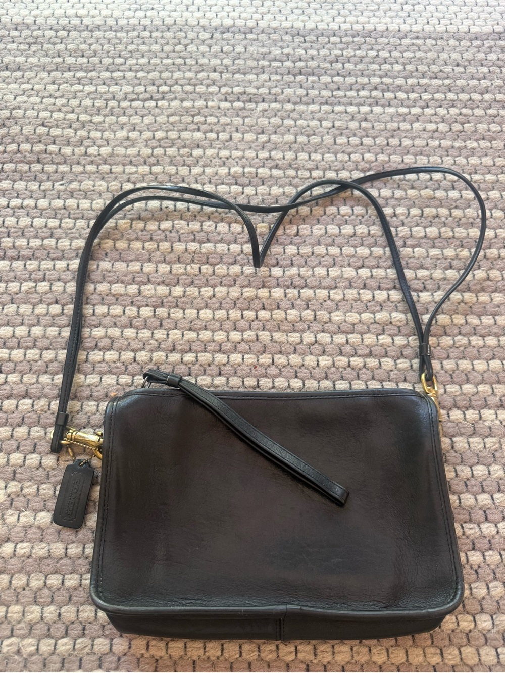 Coach Leather 3523 Crossbody Bag Made In NYC USA 90s vintage